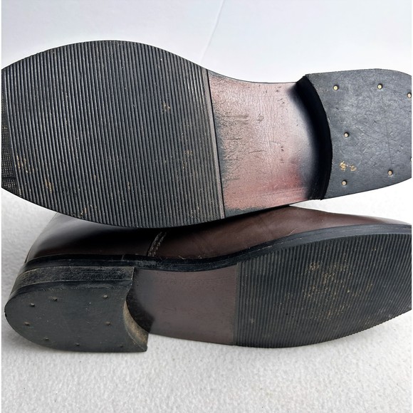 Equestrian 0910-B Women's Brown Leather Zip Front Horse Riding Boots Size US 7 - Picture 8 of 8